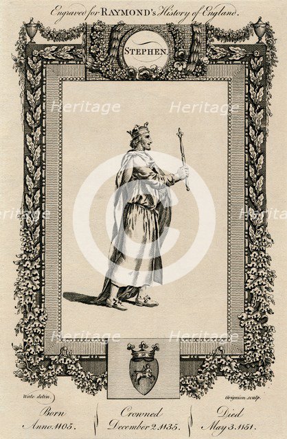 'Stephen', (1092-1154), c1787.  Artist: Unknown.