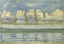 Lake Geneva with the Swiss Jura, 1909. Artist: Hodler, Ferdinand (1853-1918)