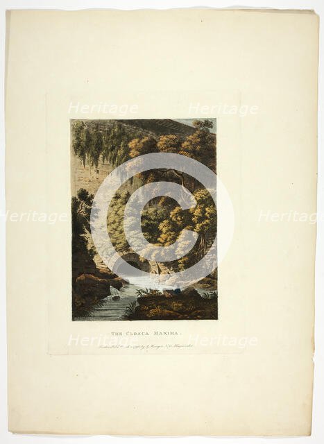 The Cloaca Maxima, plate three from Ruins of Rome, published March 1, 1796. Creator: Matthew Dubourg.