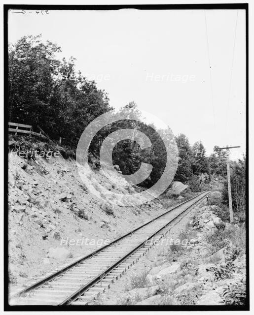 Kaaterskill Falls from Ulster and Delaware Railway, Catskill Mountains, N.Y., c1902. Creator: Unknown.