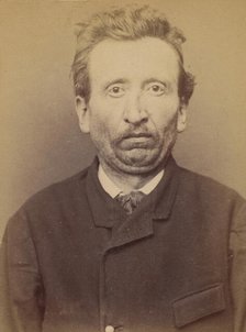 Jacot. Charles, émile. 36 ans, né à Allenjoie (Doubs). Colporteur Anarchiste. 8/3/94., 1894. Creator: Alphonse Bertillon.