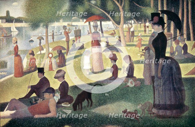 Sunday afternoon in the Grande-Jatte Island', work by Georges Seurat.