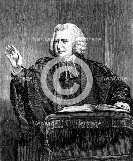 Charles Wesley, 18th century English preacher and hymn writer. Artist: Unknown