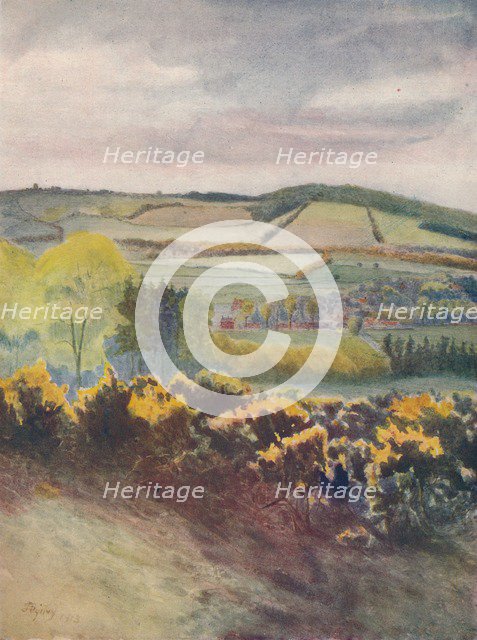 'View Towards Caterham, from Tilburstow Hill', 1913, (1914). Artist: James S Ogilvy.
