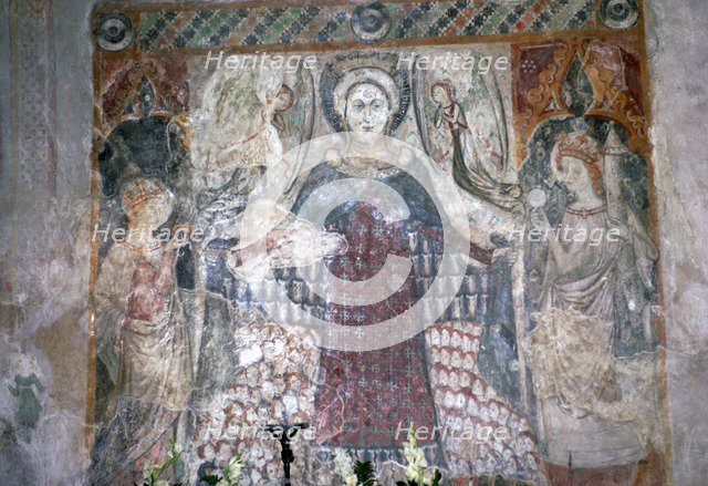 Gothic wall painting in St James' church in Koszeg, Hungary, 15th century. Artist: Unknown