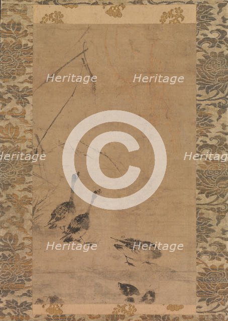 Geese and Reeds, late 14th century. Creator: Unknown.