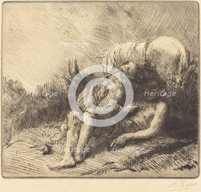 The Good Samaritan (Le bon samaritain). Creator: Alphonse Legros.