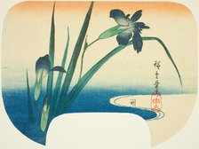 Iris and stream, c. 1830/44. Creator: Ando Hiroshige.