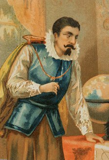 Kepler in the observatory in Prague, (Detail), 1886.  Creator: Unknown.
