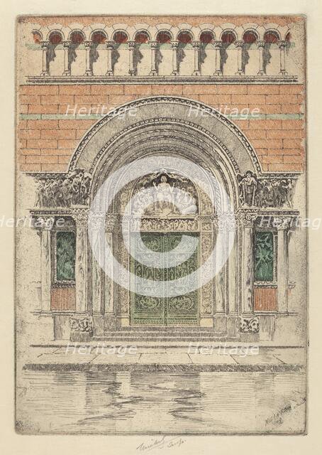 The Door, St. Bartholomew's, 1909. Creator: Charles Frederick William Mielatz.