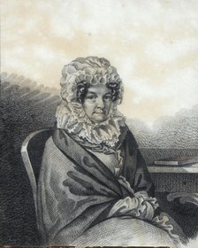 Portrait of Kleopatra Petrovna Nashchokina (1767-1828), née Nelidova, 1820s. Creator: Hampeln, Carl, von (1794-after 1880).