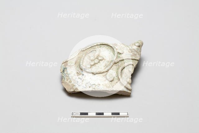Fragmentary of a vessel with applied vine design, 9th century. Creator: Unknown.