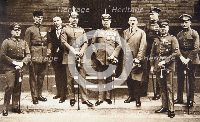 Adolf Hitler standing next to General Erich Ludendorff, Germany, 11 November 1921. Artist: Unknown