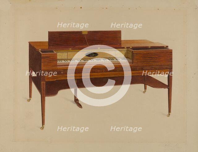 Piano Forte, c. 1936. Creator: Ferdinand Cartier.