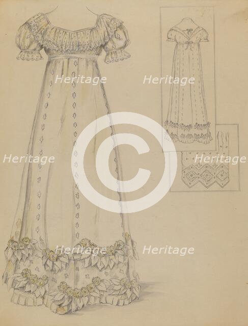 Dress, 1935/1942. Creator: Unknown.