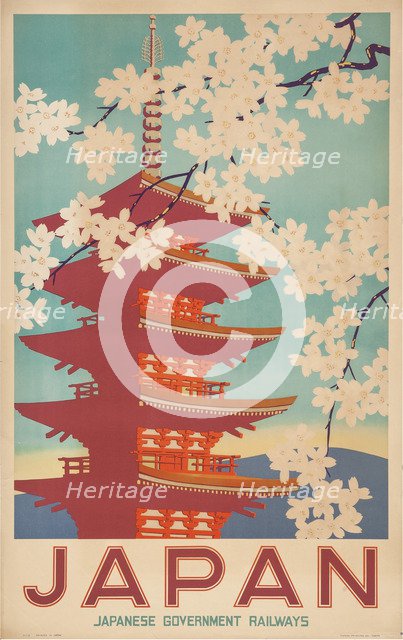 Japan. Travel poster, 20th century.
