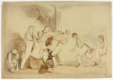 Shearing the Sheep, c. 1820. Creator: Henry Singleton.