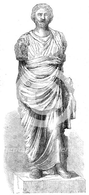 Remains of supposed statue of Mausolus, 1861. Creators: John Jessop Hardwick, Unknown.