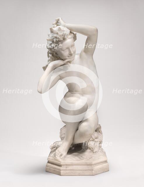 Girl with a Shell (Jeune fille à la coquille), 1863-1867. Creator: Jean-Baptiste Carpeaux.