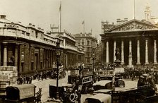 The Bank of England and Royal Exchange, London, c1910. Creator: Unknown.