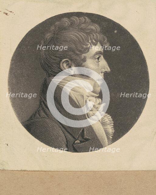 Unidentified Man, 1807-1808. Creator: Charles Balthazar Julien Févret de Saint-Mémin.