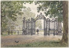 Gate and railings of the Vreedenhoff in Nieuwersluis on the Vecht, 1886. Creator: Willem de Famars Testas.