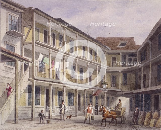 Aldgate High Street, London, c1850. Artist: Thomas Hosmer Shepherd