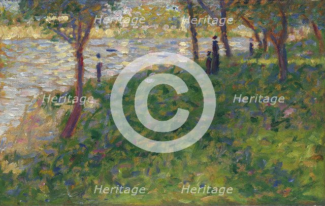 Study for La Grande Jatte, 1884-1885. Artist: Seurat, George Pierre (1859-1891)