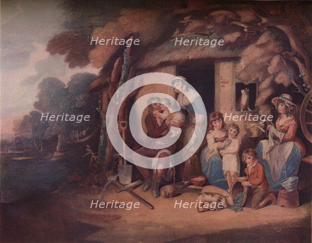 'The Husbandman's - Saturday Evening:  Return from Labour', c1789. Artist: William Nutter.