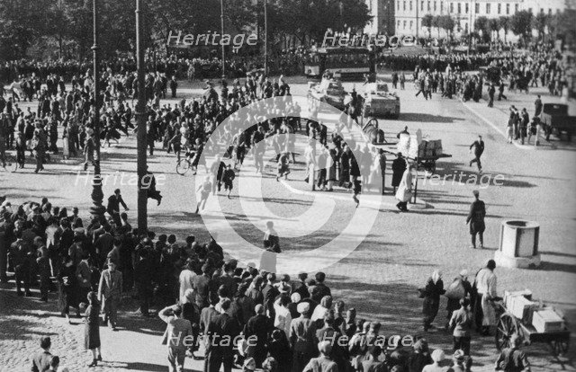 The Soviet Red Army in Riga, 1940, 1940.