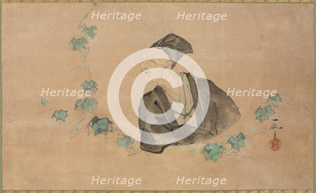 Portrait of Basho, 1700s. Creator: Ichijun (Japanese, active 1700s).