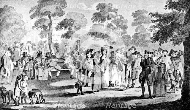 'St James' Park', 1783.Artist: Henry William Bunbury
