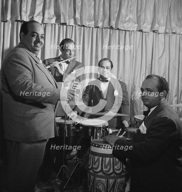 Portrait of Noro Morales, Ismael Morales, and Humberto López Morales, Glen Island Casino, N.Y., 1947 Creator: William Paul Gottlieb.
