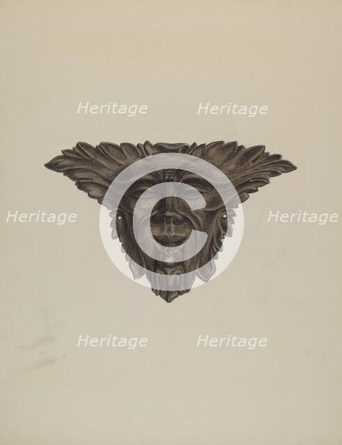 Plaque, c. 1941. Creator: Edmond Lorts.