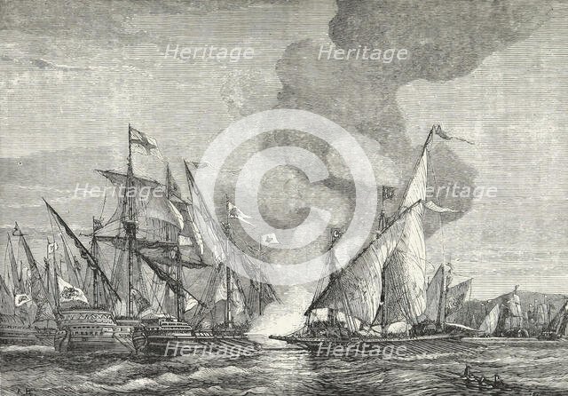 The Battle of Lepanto, 1571, (1893).  Creator: A. B..