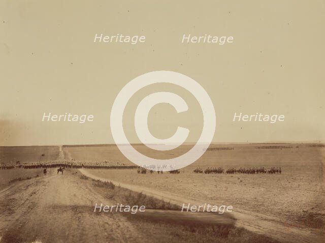 Maneuvers, Camp de Châlons, 1857. Creator: Gustave Le Gray.