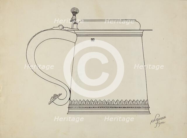 Silver Tankard, c. 1936. Creator: Lawrence Flynn.