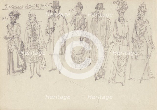 Historical costume, c1950. Creator: Shirley Markham.