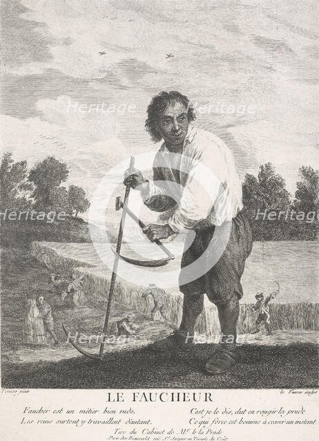 Le Faucheur (The reaper),  1749-1797. Creator: Jean-Charles Levasseur.