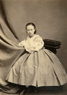 Childhood portrait of Sophia Perovskaya, 1860s. Artist: Unknown