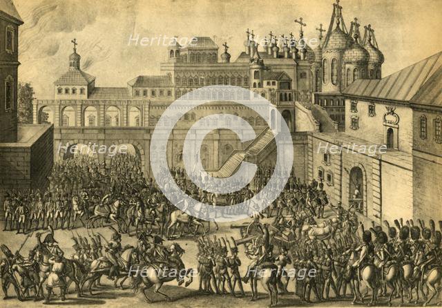 The French enter the city of Moscow, September 1812, (1921). Creator: Unknown.
