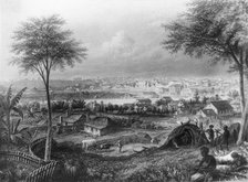Brisbane view from South Brisbane, taken from Stephen's Hill,1873. Creator: JC Armytage.