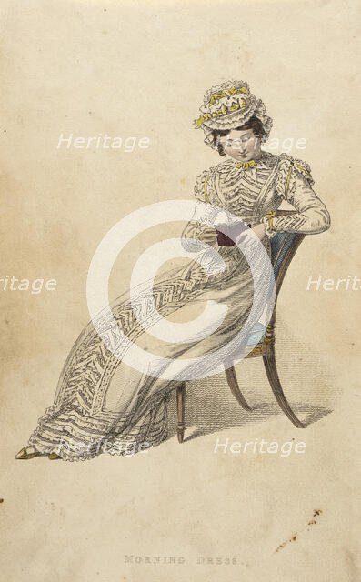 Fashion Plate (Morning Dress), 1823. Creator: Rudolph Ackermann.