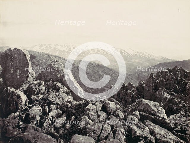 Mount Hermon, The Mount of Transfiguration, ca. 1857. Creator: Francis Frith.