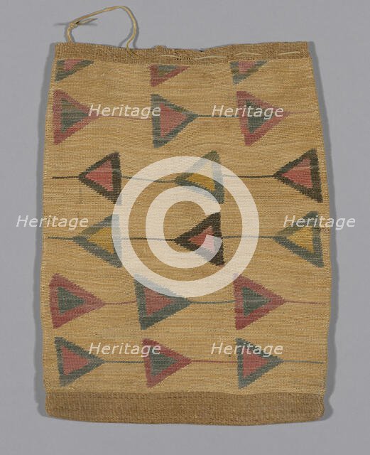 Storage bag, United States, c. 1860/80. Creator: Unknown.