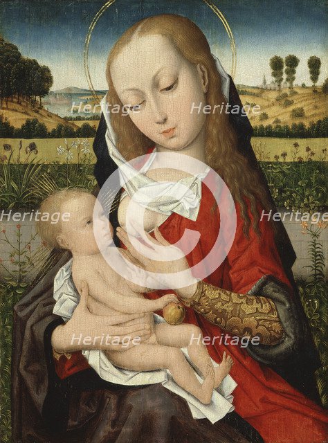 The Virgin suckling the Child.