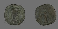 Sestertius (Coin) Portraying Philip the Arab, 244-249. Creator: Unknown.
