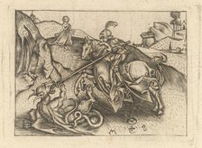 St. George, ca. 1435-1503. Creator: Israhel van Meckenem.