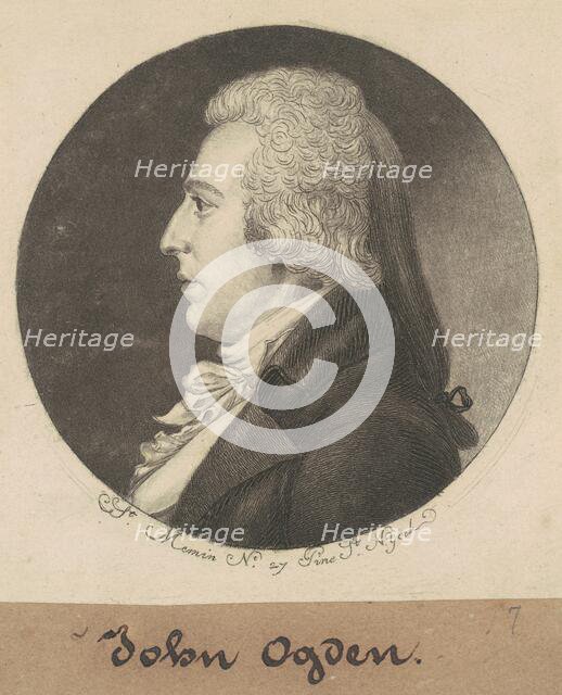 David A. Ogden, 1798. Creator: Charles Balthazar Julien Févret de Saint-Mémin.