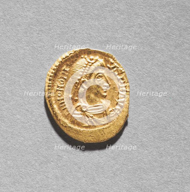 Solidus of Arkadios , 395-408. Creator: Unknown.